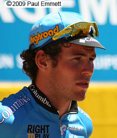 British sprinter Mark Cavendish said Friday his Tour de France objective is solely to reach Paris with any thoughts of winning the green jersey far from his ... - Cavendish_Mark_08Tdf5_pj