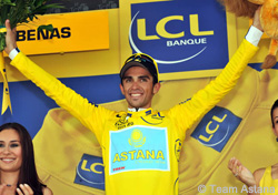 More details have emerged about the claim that Alberto Contador paid for his own wheels